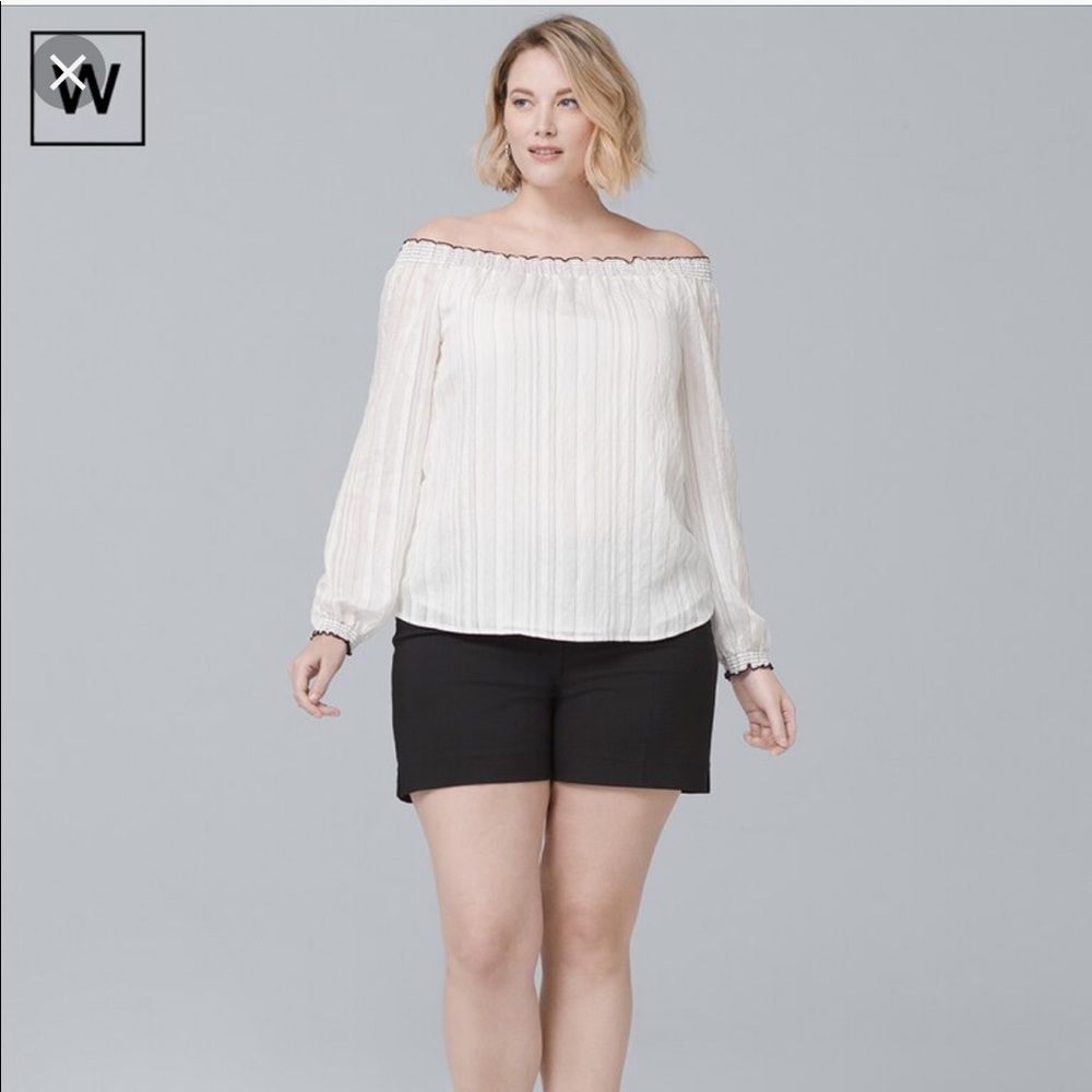 WHBM plus size 5” coastal shorts